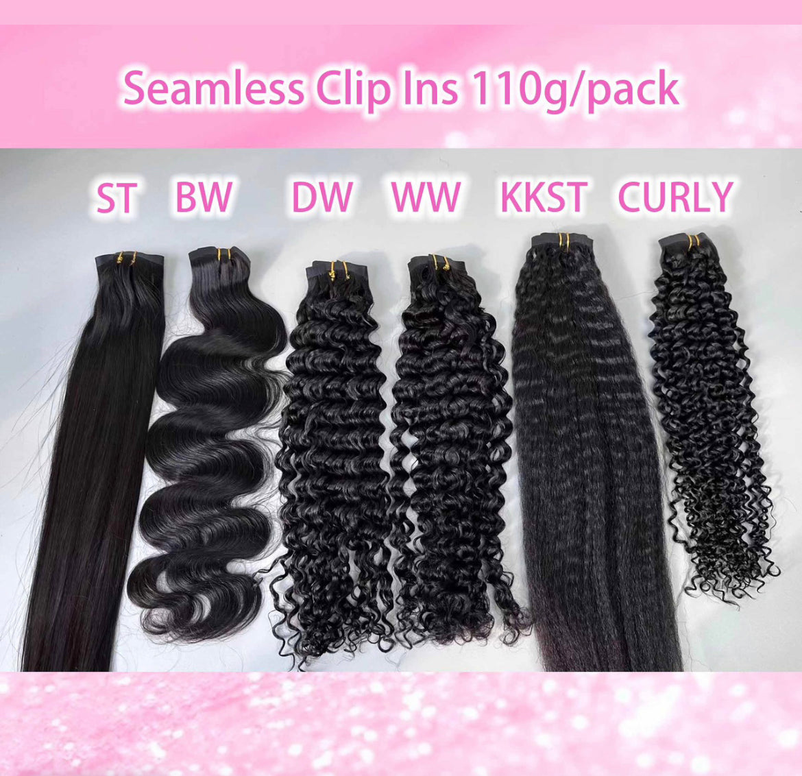 Luxury Flat Seamless Clip-in Extension 1B