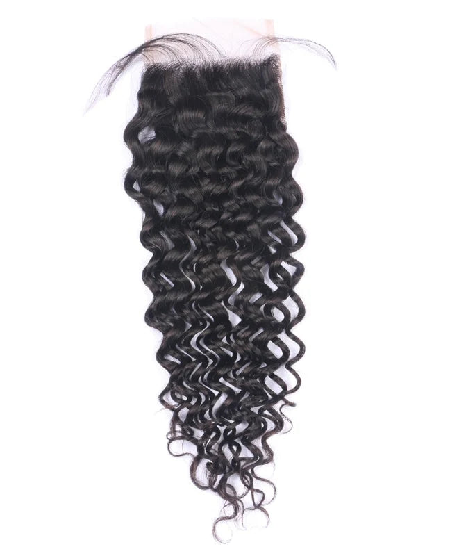 4x4 Swiss lace closure Raw Cambodian Hair Preplucked