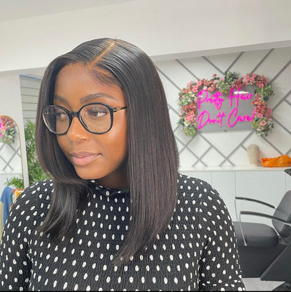 "SILK STRAIGHT" Closure Wig